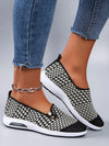 Women’s Checkered Slip-On Sneakers