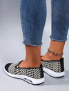 Women’s Checkered Slip-On Sneakers