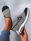 Women’s Checkered Slip-On Sneakers