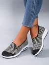 Women’s Checkered Slip-On Sneakers